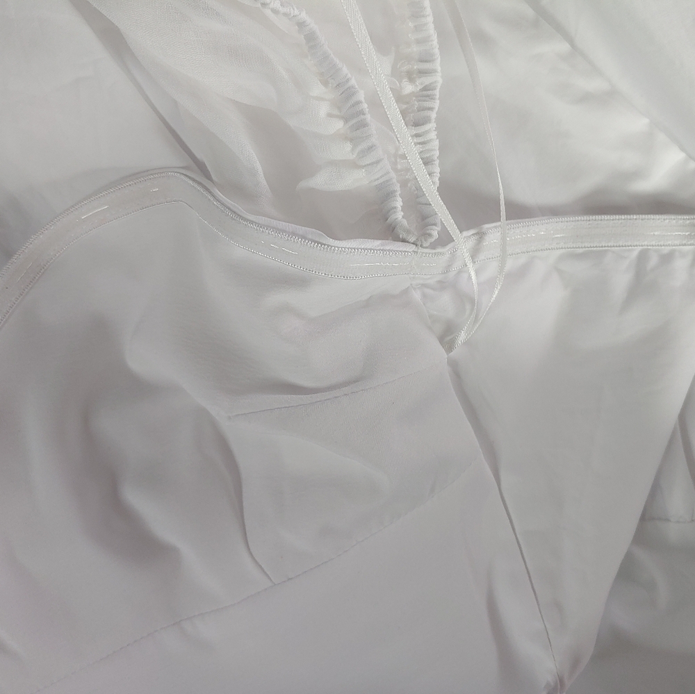 HELLO MOLLY Seaside Picnic Midi White Dress Size 8 - Picture 6 of 12